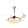 Ventilateur Globo CABRERA LED Nickel mat, 1 lumière, Télécommandes