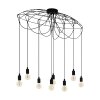 Suspension Eglo HOGSMILL Noir, 8 lumières