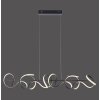 Suspension Leuchten-Direkt CURLS LED Noir, 4 lumières