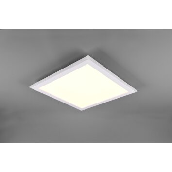 Plafonnier Trio Columbia LED Blanc, 1 lumière, Télécommandes, Changeur de couleurs