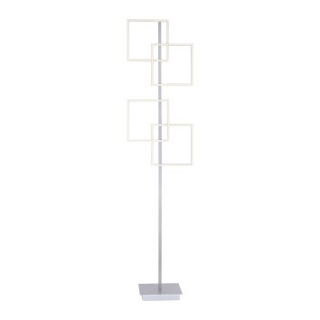 Lampadaire Paul Neuhaus INIGO LED Acier inoxydable, 4 lumières, Télécommandes