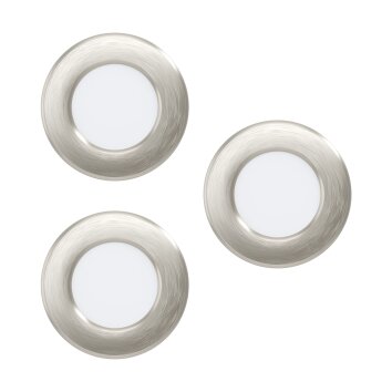 Spot encastrable Eglo FUEVA LED Nickel mat, 3 lumières