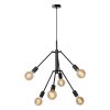 Suspension Lucide LESTER Noir, 6 lumières