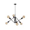 Suspension Lucide LESTER Noir, 6 lumières