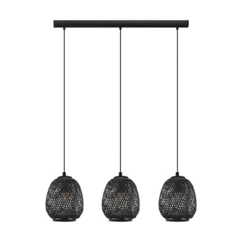 Suspension Eglo DEMBLEBY Noir, 3 lumières