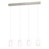 Suspension Eglo ENALURI LED Nickel mat, 4 lumières