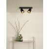 Spot de plafond Lucide TURNON LED Noir, 2 lumières