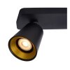 Spot de plafond Lucide TURNON LED Noir, 2 lumières