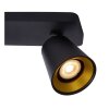 Spot de plafond Lucide TURNON LED Noir, 3 lumières