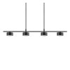 Suspension Nordlux CLYDE LED Noir, 4 lumières