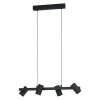 Suspension Eglo GATUELA Noir, 4 lumières