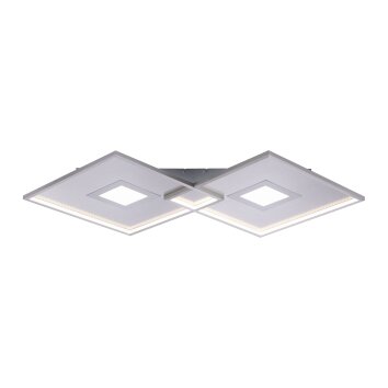 Plafonnier Paul Neuhaus AMARA LED Nickel mat, 1 lumière, Télécommandes