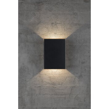 Applique murale d'extérieur Nordlux FOLD LED Noir, 2 lumières