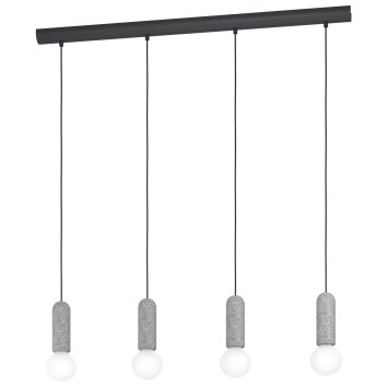 Suspension Eglo GIACONECCHIA Anthracite, 4 lumières