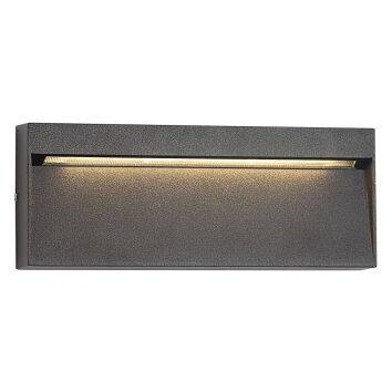 Applique murale d'extérieur KS Verlichting Shadow LED Noir, 1 lumière