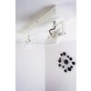 Spot plafond Guyana LED Chrome, Blanc, 2 lumières