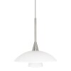 Suspension Steinhauer Tallerken LED Acier inoxydable, Blanc, 1 lumière