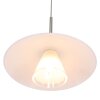 Suspension Steinhauer Tallerken LED Acier inoxydable, Blanc, 1 lumière