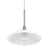 Suspension Steinhauer Tallerken LED Acier inoxydable, Blanc, 1 lumière