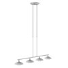 Suspension Steinhauer Tallerken LED Acier inoxydable, Blanc, 4 lumières