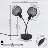 Lampe de table Tambo Noir, 2 lumières