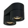 Plafonnier Steinhauer Fez LED Noir, 2 lumières