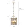 Suspension Steinhauer PIMPERNEL Bronze, 4 lumières