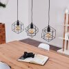 Suspension Pinguro Noir, 3 lumières