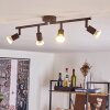 Plafonnier Planes LED Rouille, 4 lumières