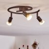 Plafonnier Planes LED Rouille, 3 lumières