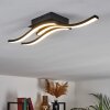 Plafonnier Grossari LED Noir, 3 lumières