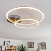 Plafonnier Johsa LED Nickel mat, 2 lumières