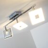 Spot plafond Trio Pontius LED Chrome, 3 lumières