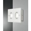 Applique murale Fabas Luce Bali LED Argenté, 2 lumières