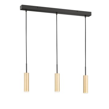 Suspension SCHÖNER WOHNEN-Kollektion STINA LED Noir, 3 lumières