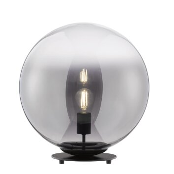 Lampe de table SCHÖNER WOHNEN-Kollektion MIRROR Noir, 1 lumière