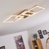 Plafonnier Torres LED Nickel mat, 3 lumières