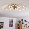 Plafonnier Torres LED Nickel mat, 3 lumières