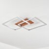 Plafonnier Torres LED Nickel mat, 2 lumières, Télécommandes