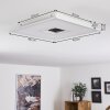 Plafonnier Turbalá LED Blanc, 2 lumières, Télécommandes, Changeur de couleurs