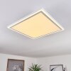 Plafonnier Salamo LED Blanc, 2 lumières, Télécommandes