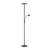 Lampadaire Leuchten-Direkt HANS LED Noir, 2 lumières