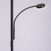 Lampadaire Leuchten-Direkt HANS LED Noir, 2 lumières