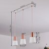 Suspension Altamiros Cuivre, Blanc, 3 lumières