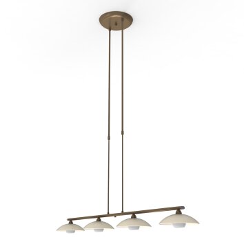 Suspension Steinhauer Souvereign LED Bronze, 4 lumières