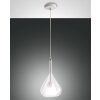 Suspension Fabas Luce Lila Blanc, 1 lumière