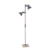 Lampadaire Steinhauer Gearwood Gris, Bois clair, 2 lumières