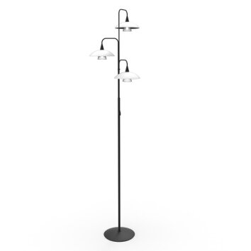 Lampadaire Steinhauer Tallerken LED Noir, 3 lumières