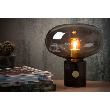 Lampe de table Lucide CHARLIZE Gris, 1 lumière