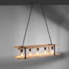 Suspension Leuchten Direkt EDITH Bois clair, 5 lumières